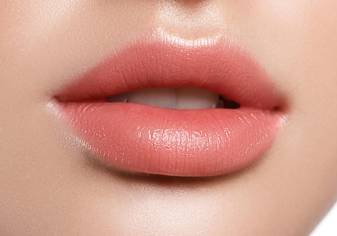 a close up shot of a woman's lips